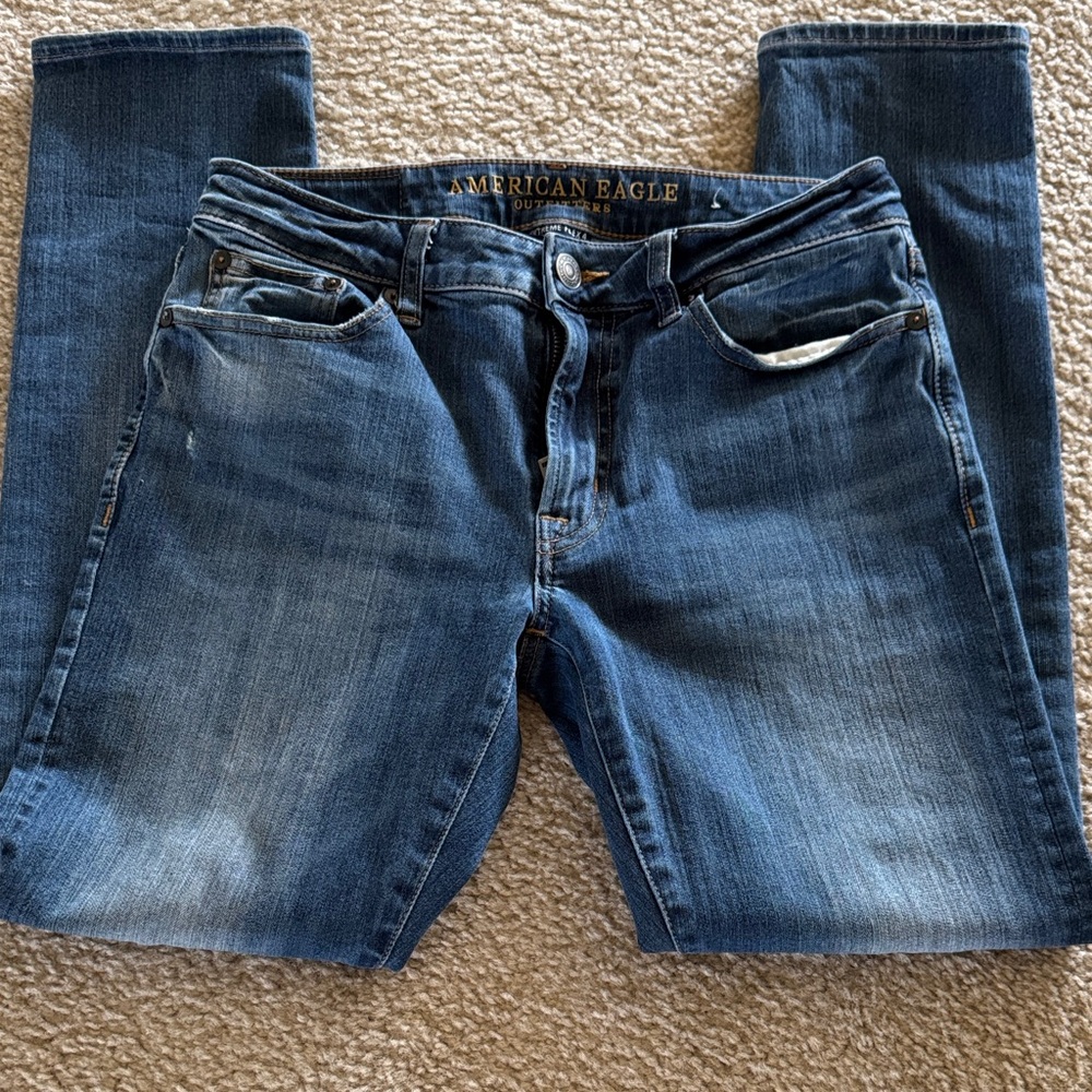 American Eagle Outfitters Men's Denim Slim Straight Jeans